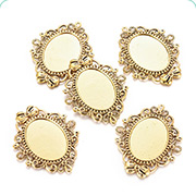 Supports cabochons pendentifs