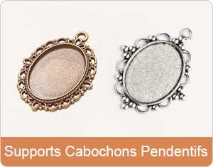 Supports Cabochons Pendentifs