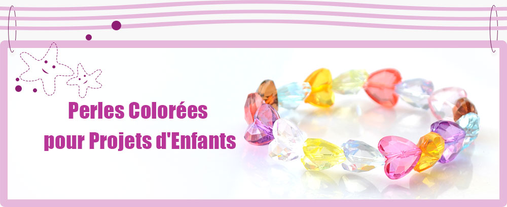 Perles Colorées pour Projets d'Enfants